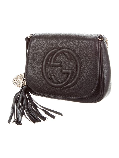 gucci soho chain strap crossbody|authentic gucci soho crossbody bag.